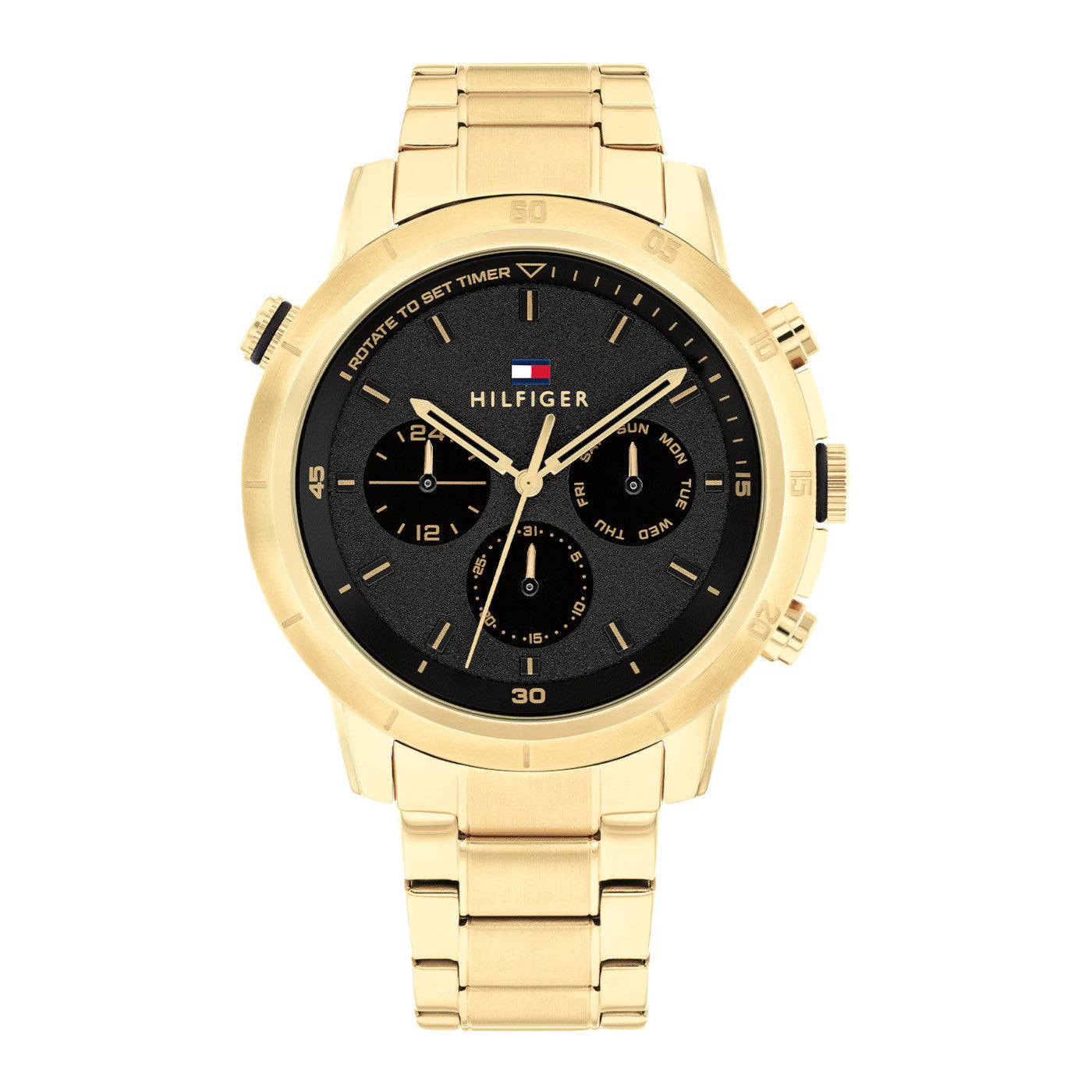 Tommy Hilfiger TH1792109 Horloge Heren Goudkleurig 46mm Horloge Tommy Hilfiger Exclusieve Sieraden Online PansiteNederland