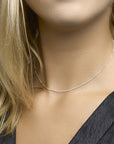 Zilveren collier gourmette 4-zijdes geslepen 1,2 mm 1018545