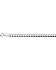 Zilver Wit Collier Gourmette Bol 4,5 mm 1002411