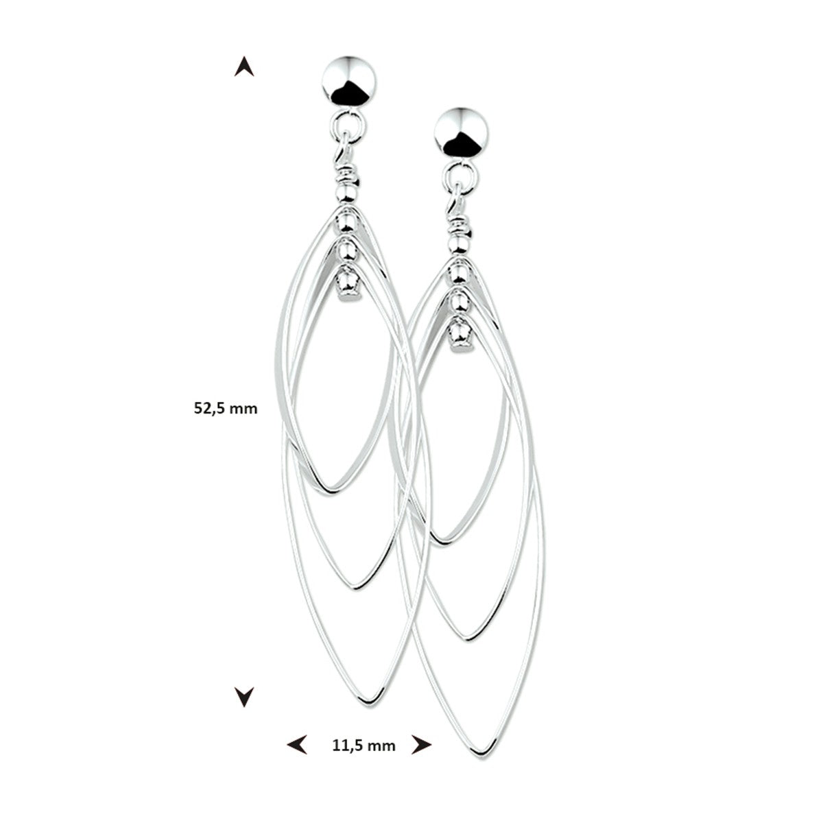 Zilver Oorhangers 1012549