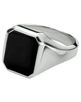 Zilveren Zegelring met onyx - PSN1014739