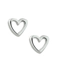 Zilver Oorknoppen Hart 1015376