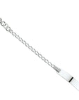 Zilver Wit Graveerarmband Anker Plaat 5,0 Mm 13-15 Cm 1015784