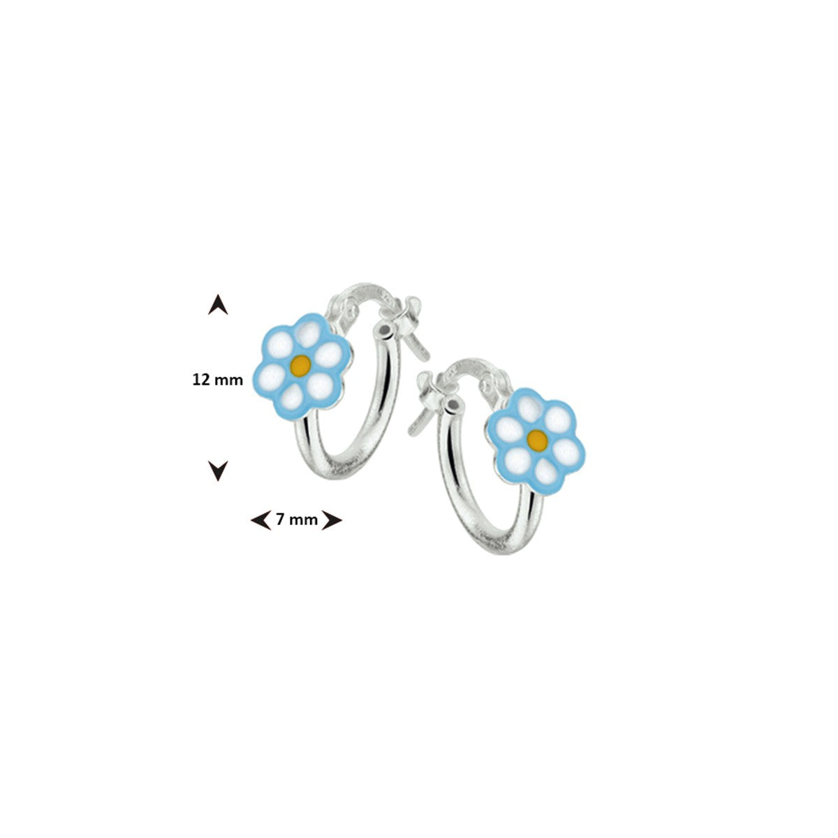 Zilver Oorringen Bloem 1020150