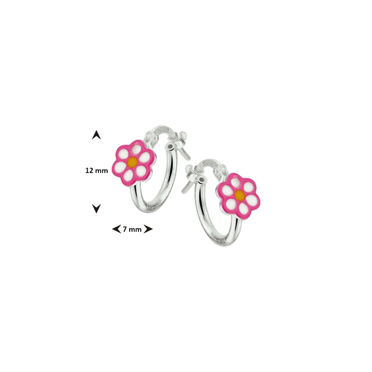 Zilver Oorringen Bloem 1020152