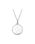 zilver wit collier geloof, hoop en liefde 41 + 4 cm 1020223