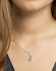 zilver wit collier geloof, hoop en liefde 41 + 4 cm 1020223