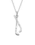 zilver wit collier hanger hockey 41 + 4 cm 1020357