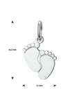 Zilveren hanger baby voetjes - PSN1021017