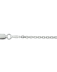 zilver wit collier anker gediamanteerd 1,6 mm 41 + 4 cm 1021121