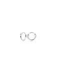 Zilver Gerhodineerd Oorringen 1,3 MM Ronde Buis 1304781