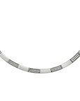 zilver gerhodineerd collier zirkonia poli/mat 5,5 mm 43 cm 1307802