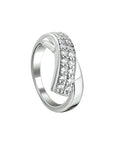 Gerhodineerd Zilver Ring Met Zirkonia 1314022