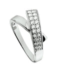 Gerhodineerd Zilver Ring Met Zirkonia 1314022