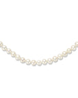 zilver gerhodineerd collier parel 5,5 mm 42 + 4 cm 1318134