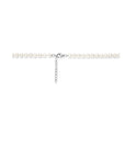 zilver gerhodineerd collier parel 5,5 mm 42 + 4 cm 1318134