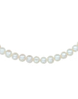 zilver gerhodineerd collier parel 7,5 mm 42 + 4 cm 1318138