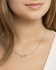 zilver gerhodineerd collier infinity 40 + 4 cm 1318801