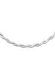 zilver gerhodineerd collier poli/mat 6,0 mm 45 cm 1323885