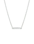 zilver gerhodineerd collier balkje 41 + 4 cm 1324008