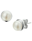 Zilver Gerhodineerd Oorknoppen Parel 1324321