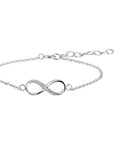 armband infinity zirkonia zilver gerhodineerd