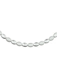 Zilver gerhodineerd collier poli/mat 7 mm 43 cm 1324457