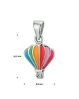 zilver gerhodineerd hanger luchtballon 1325890