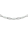 zilver gerhodineerd collier poli/mat 4,2 mm 45 cm 1326267