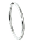 bangle scharnier massief 6 mm zilver gerhodineerd