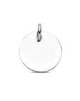 Zilveren graveerhanger rond 16mm 1326326