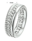 Gerhodineerd Zilver Ring 1328485