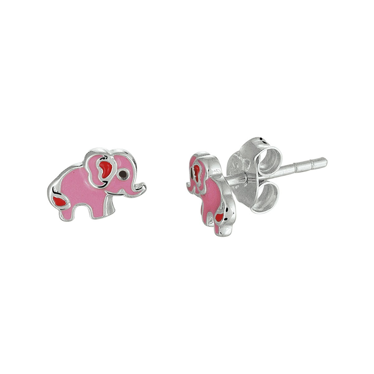 Zilver Gerhodineerd Oorknoppen Olifant 1326788