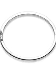 Zilver Gerhodineerd Bangle Vlak Scharnier Massief 4,0 mm 1327003