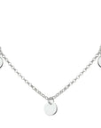 zilver gerhodineerd collier rondjes 40 - 42 - 44 cm 1327737