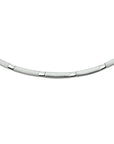 zilver gerhodineerd collier poli/mat 3,5 mm 45 cm 1327775