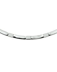 zilver gerhodineerd collier poli/mat 4,5 mm 45 cm 1327777