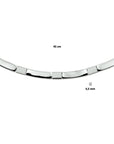 zilver gerhodineerd collier poli/mat 4,5 mm 45 cm 1327777