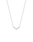 zilver gerhodineerd collier v 40 + 4 cm 1328244