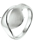 Gerhodineerd Zilver Ring Poli/Mat 1328415