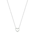 zilver gerhodineerd collier hart 36 + 4 cm 1328599