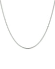 zilver gerhodineerd collier slang rond 1,4 mm 41 + 4 cm 1329071