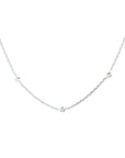 zilver gerhodineerd collier sterren 41 + 4 cm 1329099