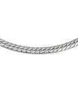 zilver gerhodineerd collier gourmette 4-zijdes geslepen 6,0 mm 45 cm 1329314