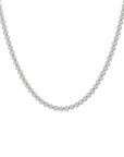 zilver gerhodineerd collier bolletjes 3,0 mm 40 + 4 cm 1329633