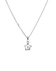 zilver gerhodineerd collier ster zirkonia 36 + 4 cm 1329893