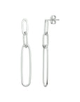 Zilver Gerhodineerd Oorhangers Paperclip 1331966