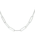 zilver gerhodineerd collier 3,7 mm 42 + 3 cm 1332298