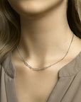 zilver gerhodineerd collier 3,7 mm 42 + 3 cm 1332298