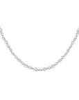 Zilveren collier zirkonia 41 + 4 cm 1332647